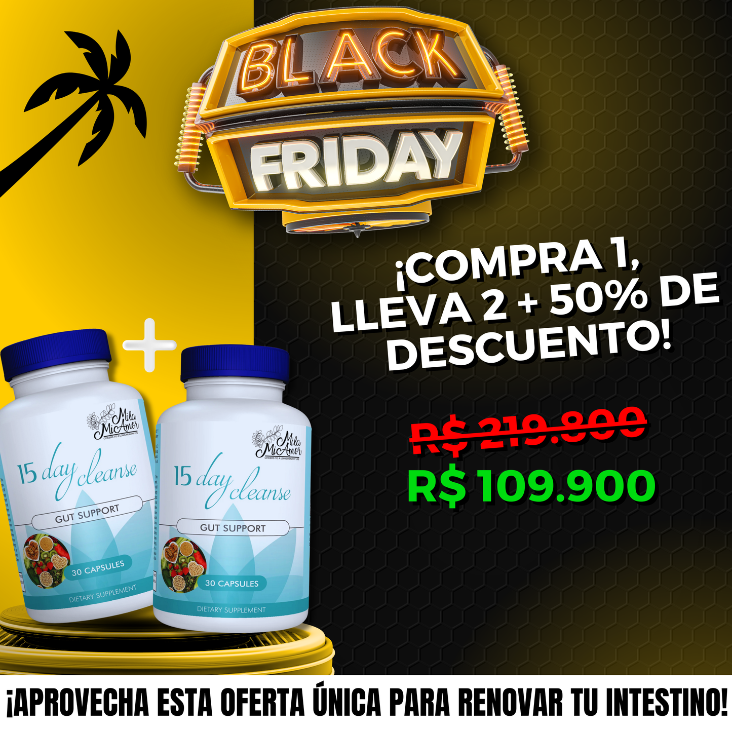 Black Friday (Compra 1 Lleva 2) Limpieza de 15 días