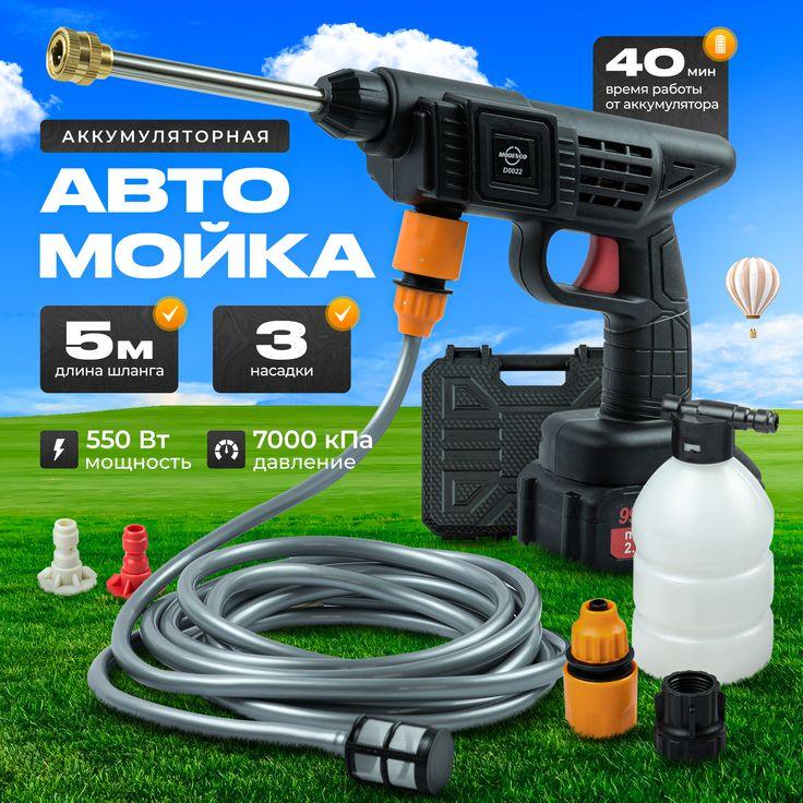 HIDROLAVADORA PORTATIL + ACCESORIOS + 2 BATERÍAS DE REGALO - CIERRE DE LA TIENDA
